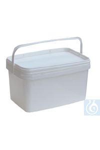 4Articles like: Rectangular bucket 3 L, tamper evident lid, PP, top Ø 243 x bottom Ø 168 x H...